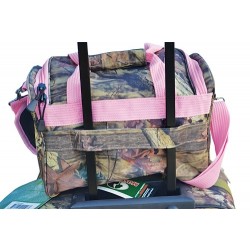 Ladies' Mossy Oak Infinity Duffel / Carry-On Bag - 13" - Pink Trim