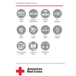 Eton American Red Cross Solarlink FR 360 Emergency Radio - Multiple Power Sources