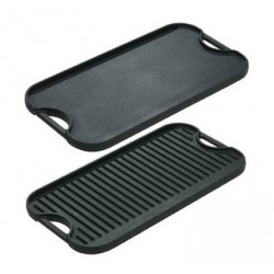 Lodge Pro Grid Iron Griddle  - 20" x 10 7/16"  -   Reversible   