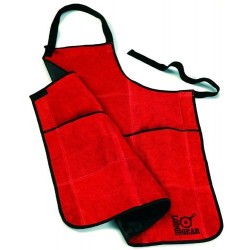 Lodge Red Leather Apron