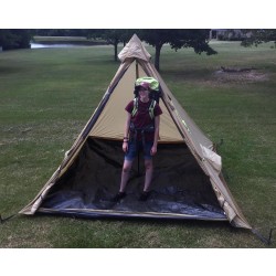 Buffalo Hunter tent showing interior height