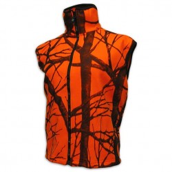 Orange Camo Fleece Vest