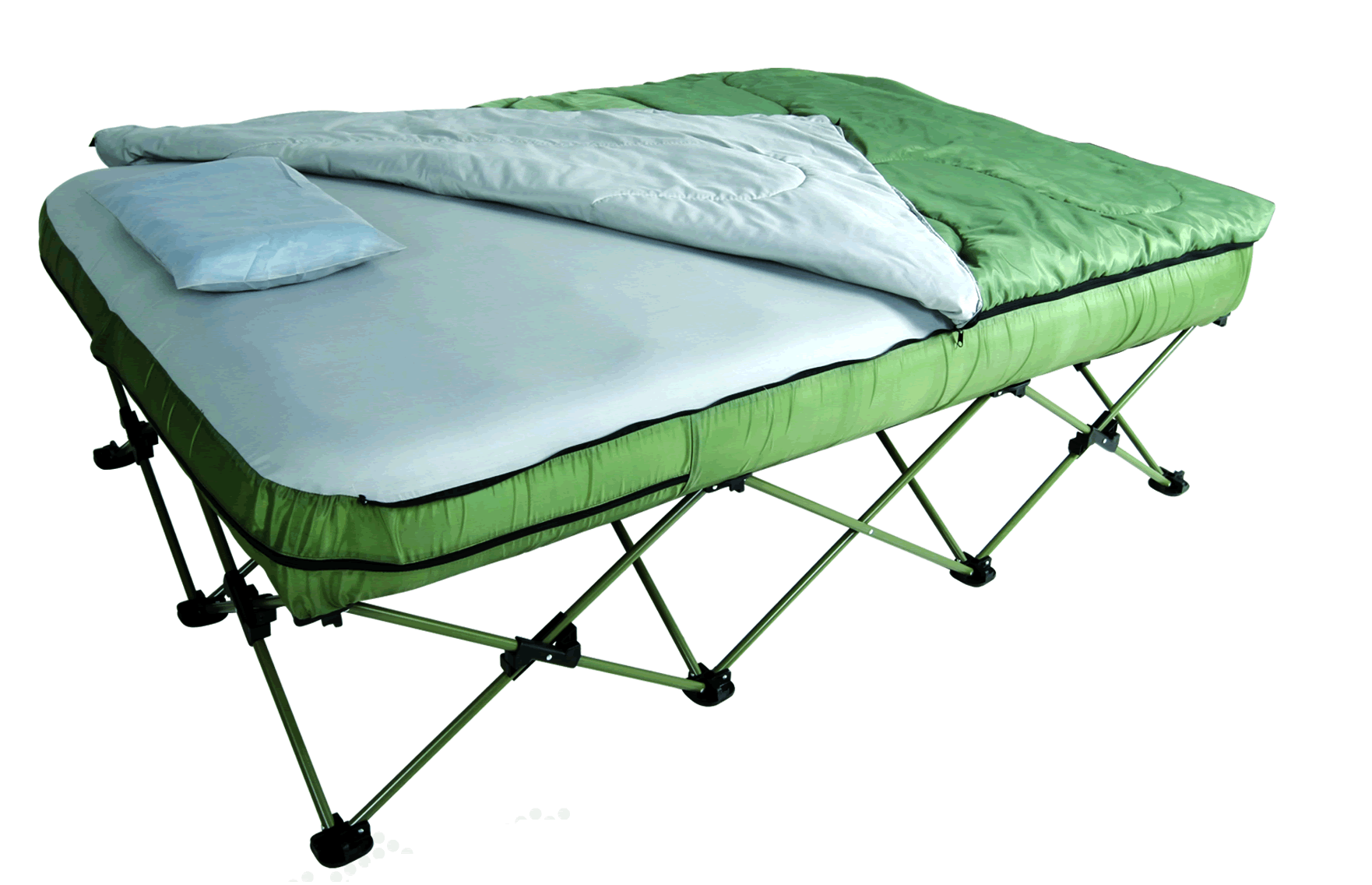 double folding camp bed