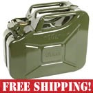 NATO Green Steel 10 Liter Jerry Can - No Spout