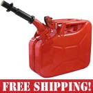 NATO Red Steel 10 Liter Jerry Can w/Spout