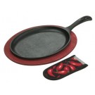 Lodge Fajita Set  - 10" x 7" Cooking Surface w / Underliner