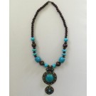 Metal and Bead Necklace