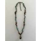 Tiger Eye and Turquoise Necklace