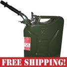 NATO Green Steel Jerry Can w/Spout  *FREE SHIPPING*