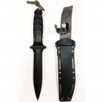 Double-Edged Hunting Knife w/Sheath