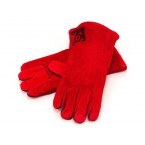 Red Lodge 14.5” Leather Outdoor Cooking Gloves - Heat Resistant Gloves for Cast Iron Cooking
