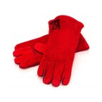 Red Lodge 14.5” Leather Outdoor Cooking Gloves - Heat Resistant Gloves for Cast Iron Cooking