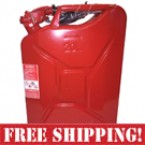 Wavian ValPro NATO Steel 20 Liter Jerry Gas Can - Red