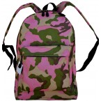 Pink Camouflage Backpack - 17" x 13" x 7"